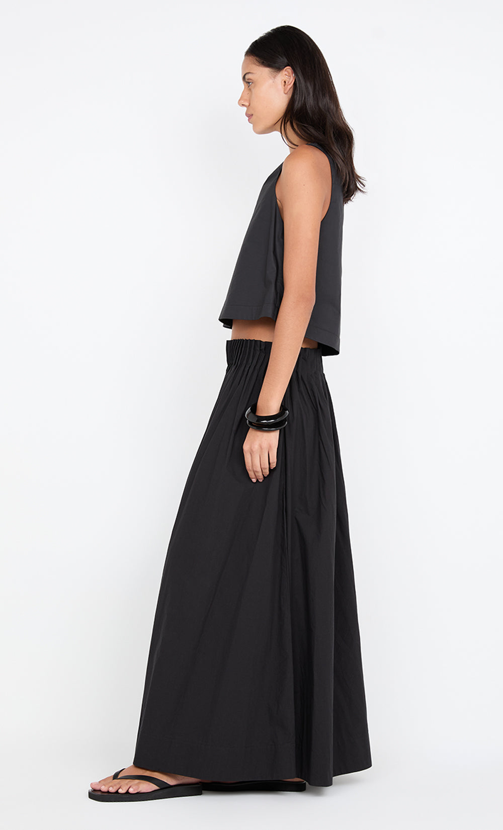 ALUCA V NECK TOP - BLACK - Image 4