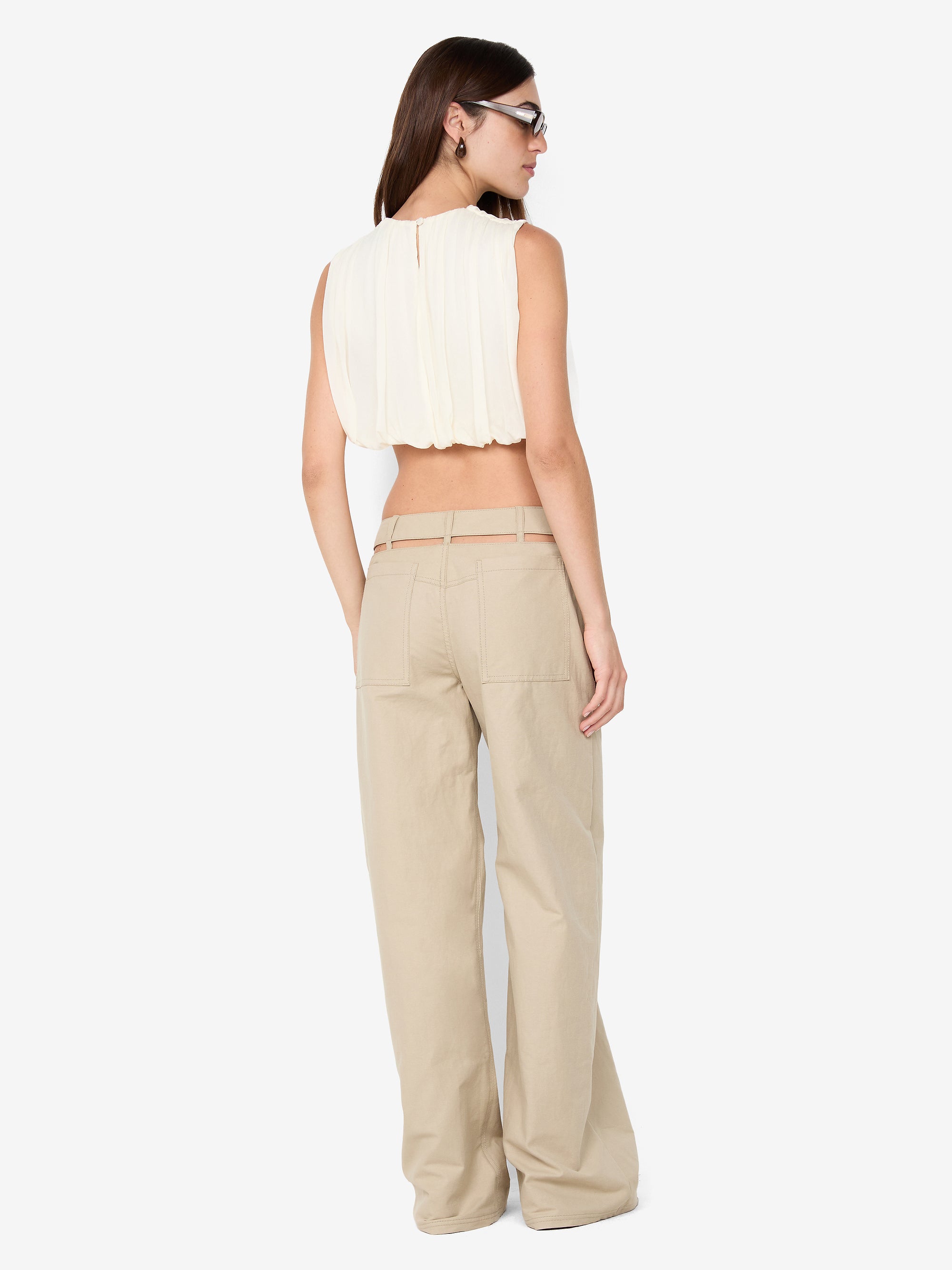 AZULA WIDE LEG PANT - STONE/GREY - Image 3