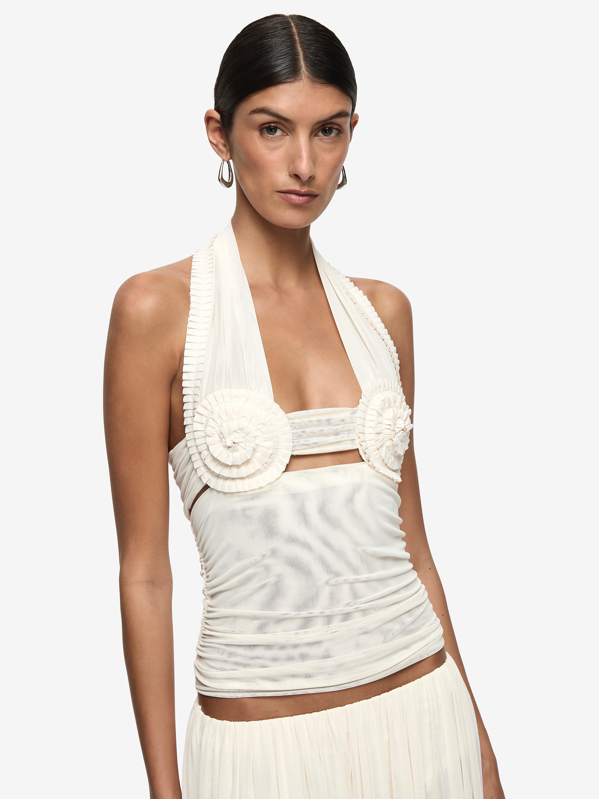 CAMILLE MAXI SKIRT - BUTTERCREAM - Image 4