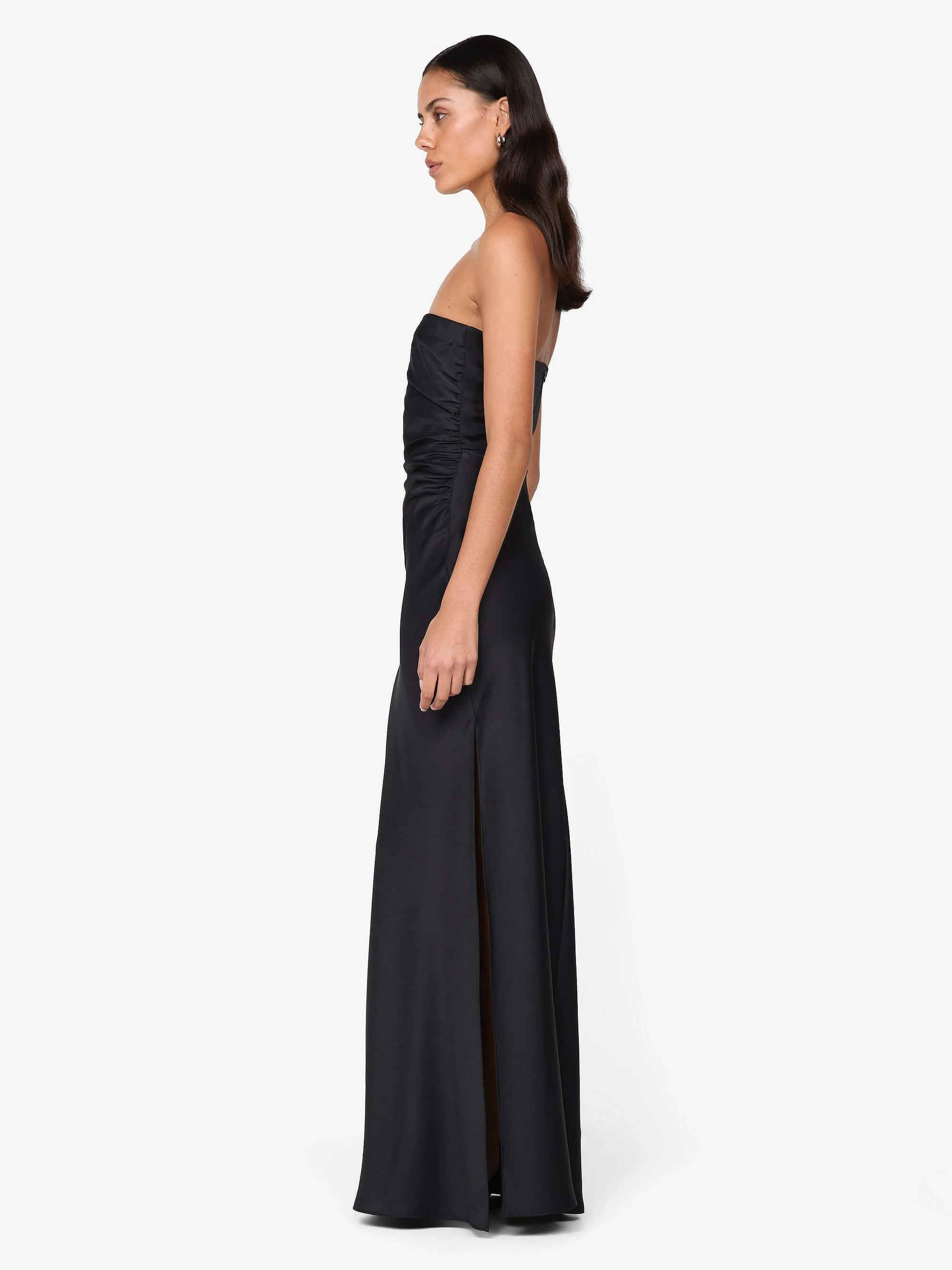 ETERNITY STRAPLESS MAXI DRESS - BLACK - Image 4