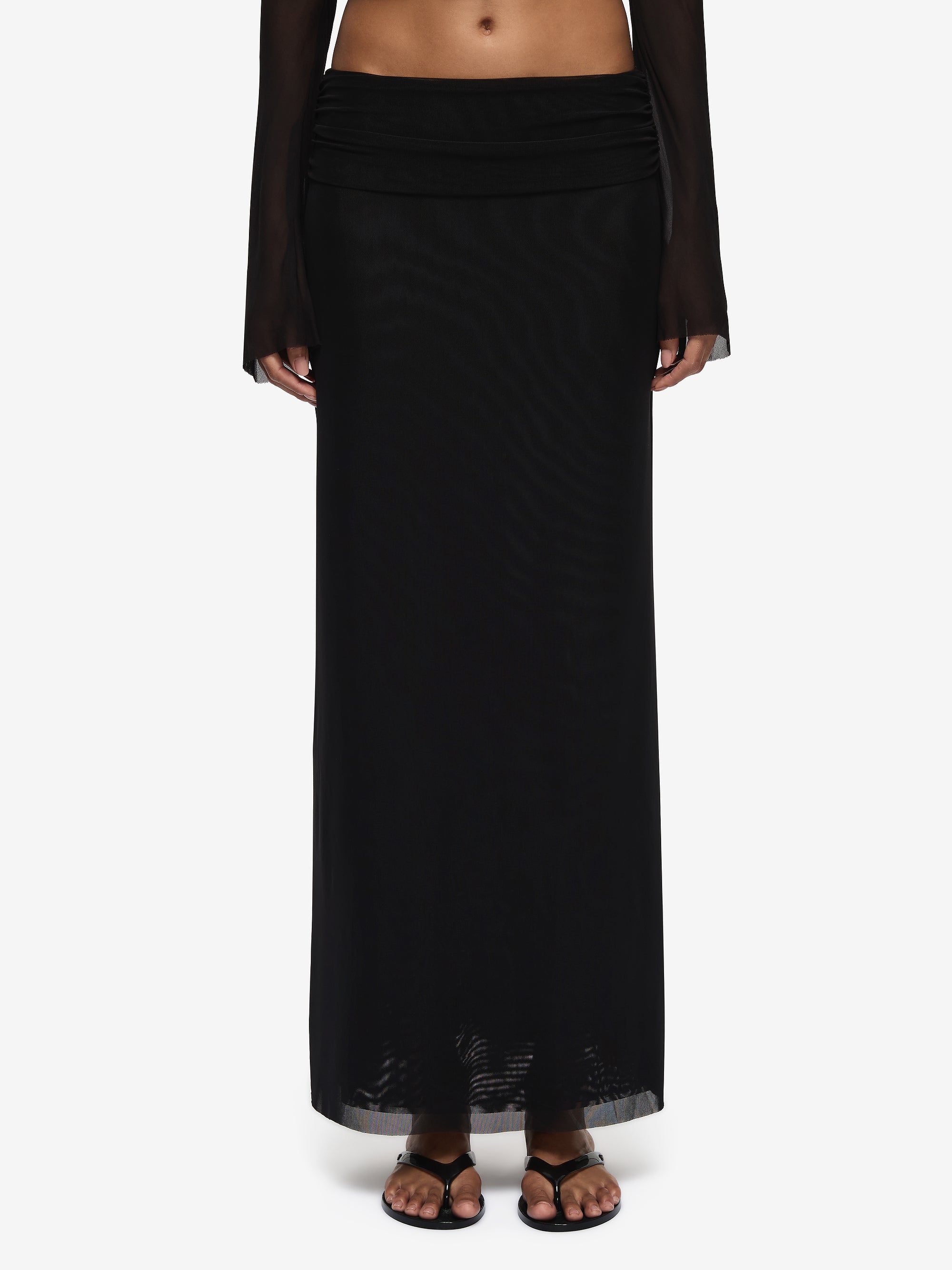 EVA MAXI SKIRT - BLACK - Image 2