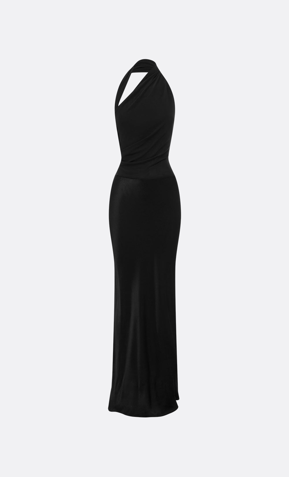 IDA HALTER MAXI DRESS - BLACK - Image 5