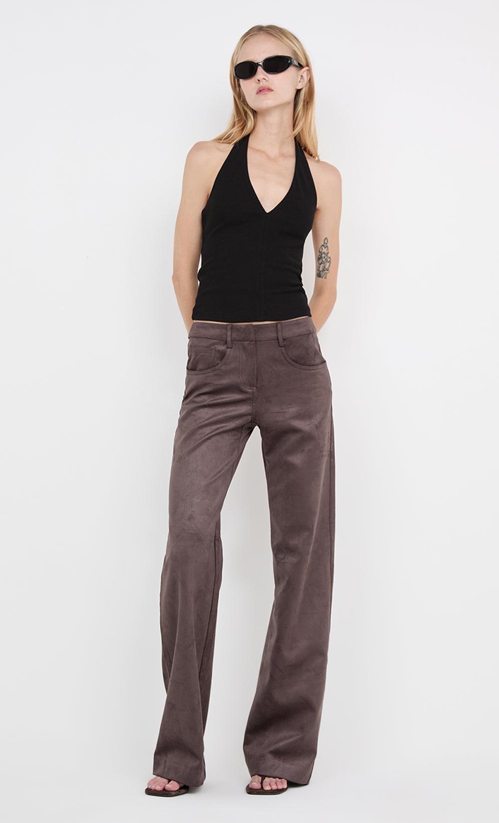 IONE HALTER TOP - BLACK - Image 5