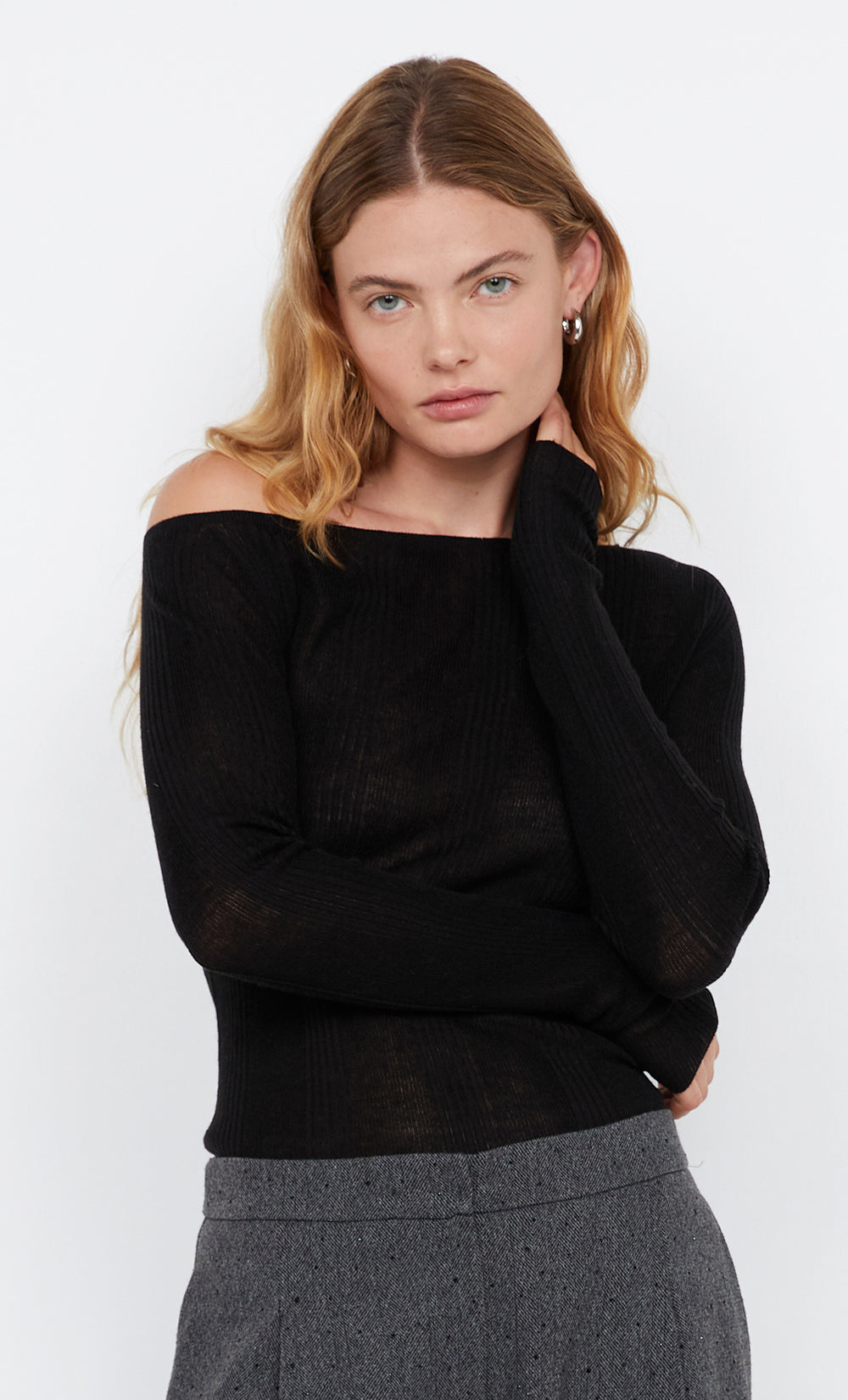 JONI ASYM TOP - BLACK - Image 5