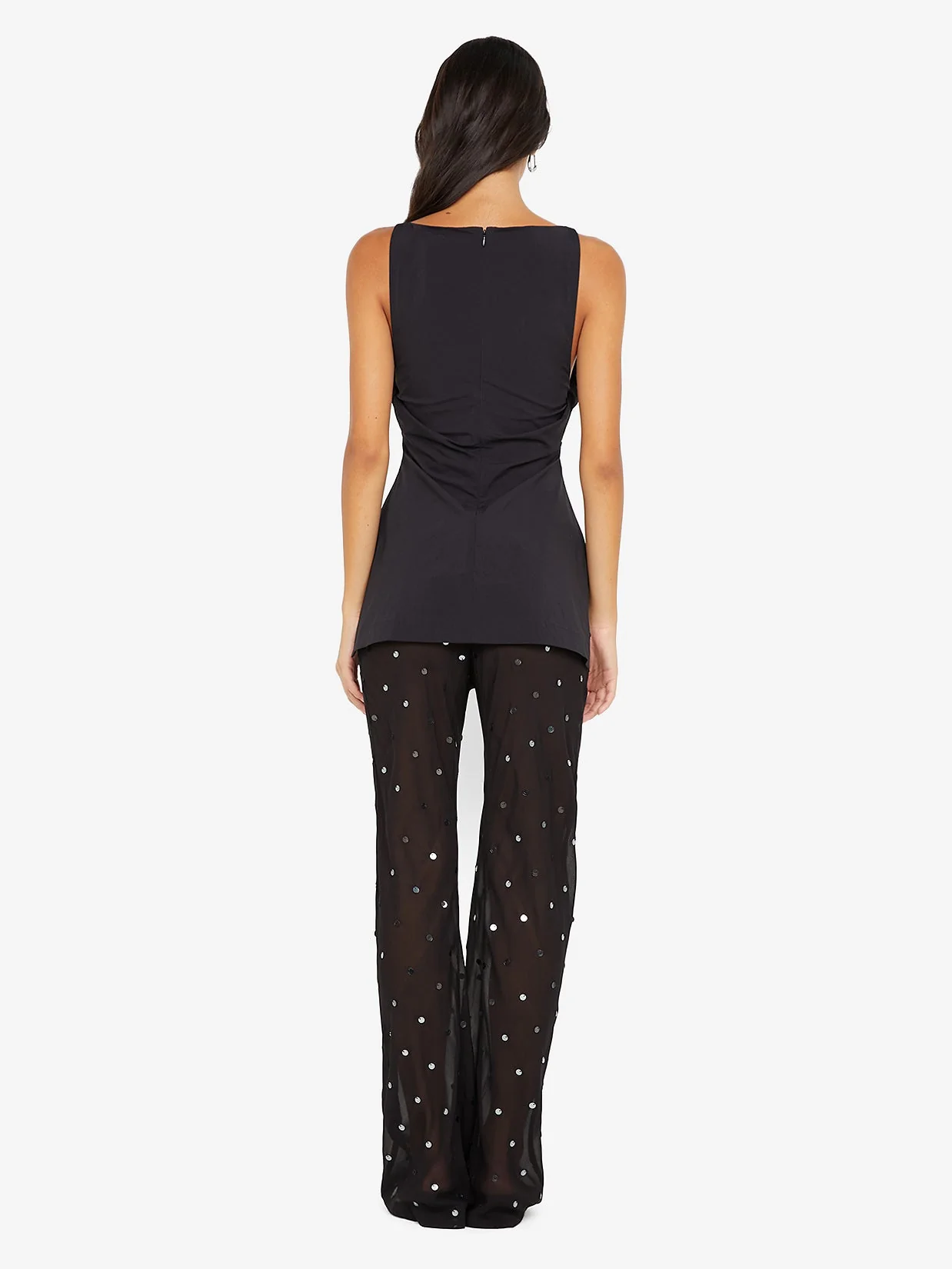 DOMENIC BOATNECK TOP - BLACK - Image 4