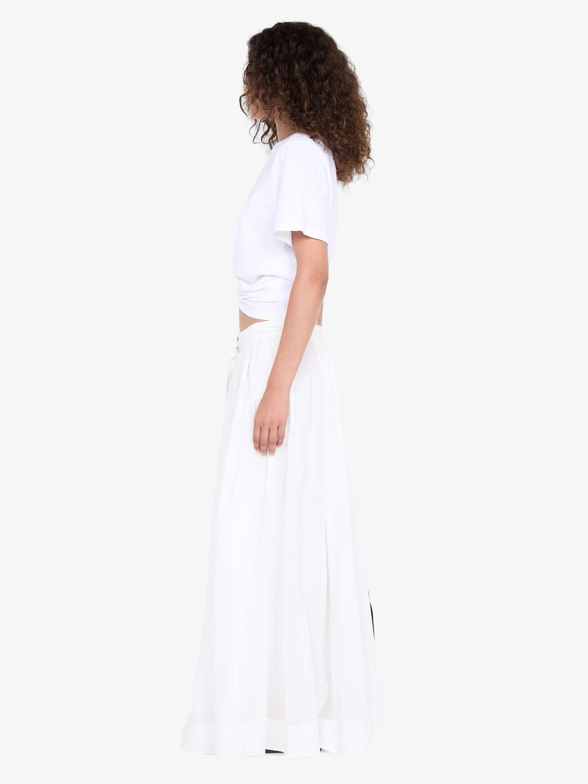 LYNNA MAXI SKIRT - WHITE - Image 3