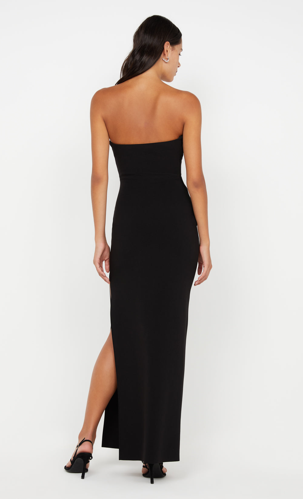 REINA STRAPLESS MAXI DRESS - BLACK - Image 4